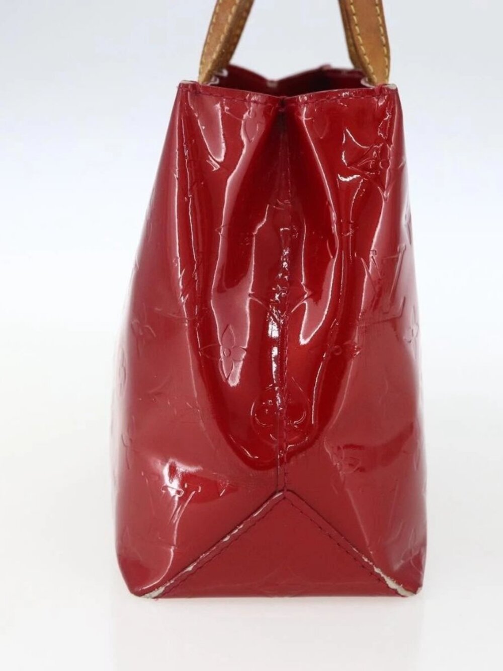 LOUIS VUITTON Monogram Vernis Reade PM Bag Pomme D'amour M91990 LV Auth 169598 - Picture 4 of 15